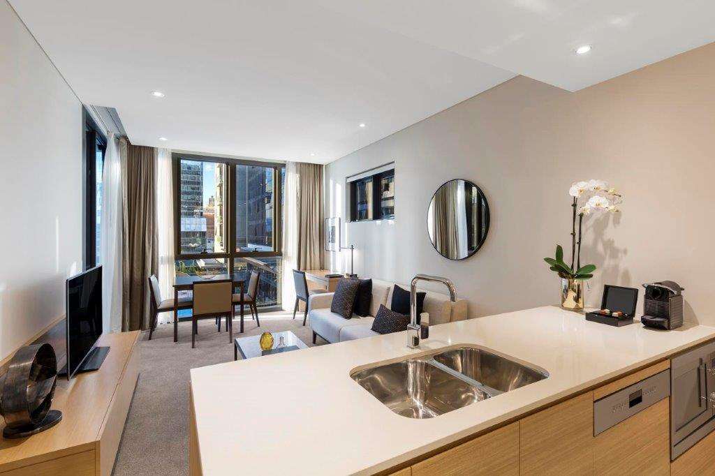 Skye Suites 시드니 객실 사진 A typical apartment interior